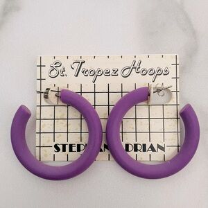 Vintage St. Tropez Hoops-Stephan Adrian Grape Hoops- Deadstock - 1980’s